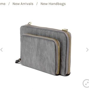 Brushed Mini Convertible Zip Around Purse Wallet